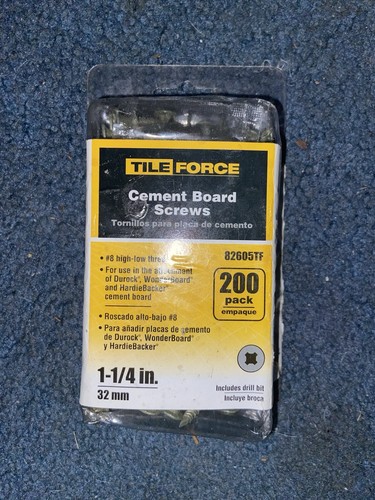 Tile force cement board screws - cement,